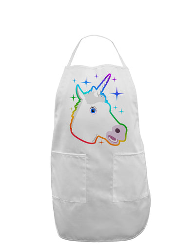 Magical Rainbow Sparkle Unicorn Adult Apron-Bib Apron-TooLoud-White-One-Size-Davson Sales