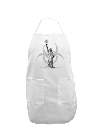 Biohazard Statue of Liberty Adult Apron-Bib Apron-TooLoud-White-One-Size-Davson Sales