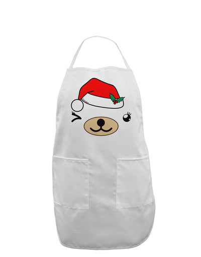 Kyu-T Face Beartholomea Santa Girl Bear Adult Apron-Bib Apron-TooLoud-White-One-Size-Davson Sales