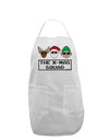 The X-mas Squad Text Adult Apron-Bib Apron-TooLoud-White-One-Size-Davson Sales