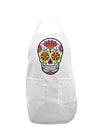 Version 1 Colorful Day of the Dead Calavera Adult Apron-Bib Apron-TooLoud-White-One-Size-Davson Sales