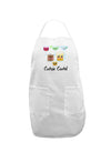 Cutsie Cartel Text Adult Apron-Bib Apron-TooLoud-White-One-Size-Davson Sales