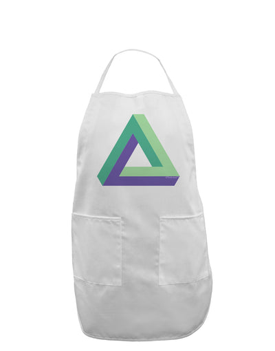 Impossible Triangle Loop Adult Apron-Bib Apron-TooLoud-White-One-Size-Davson Sales