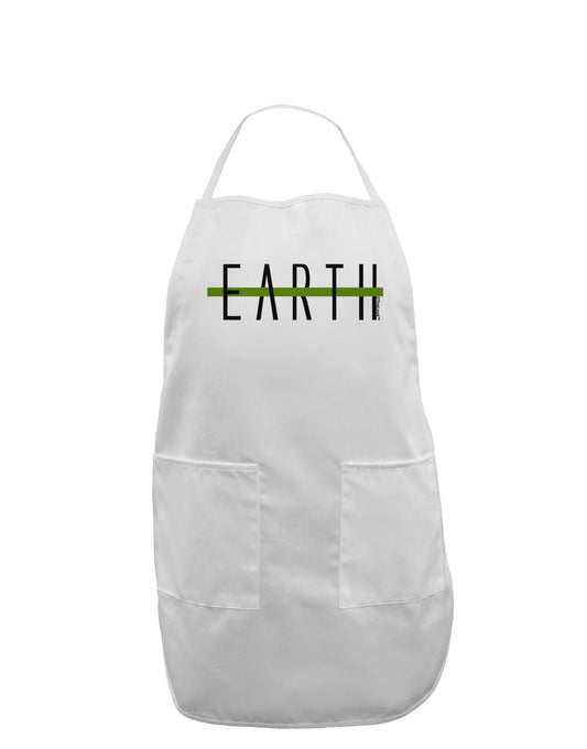Planet Earth Text Only Adult Apron-Bib Apron-TooLoud-White-One-Size-Davson Sales