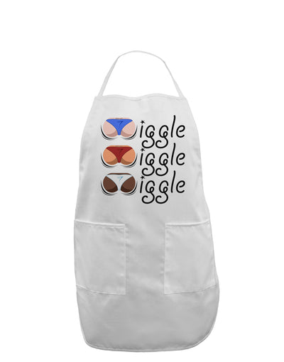 Wiggle Wiggle Wiggle - Twerk Color Adult Apron-Bib Apron-TooLoud-White-One-Size-Davson Sales