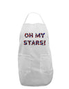 Oh My Stars Patriotic Design Adult Apron by TooLoud-Bib Apron-TooLoud-White-One-Size-Davson Sales