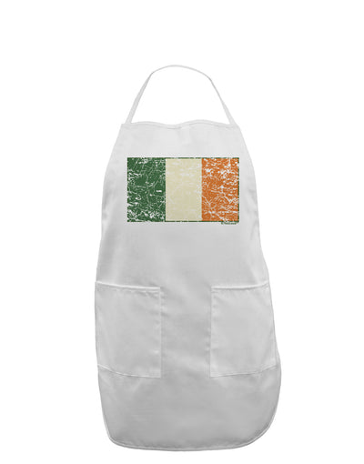 Distressed Irish Flag - Flag of Ireland Adult Apron-Bib Apron-TooLoud-White-One-Size-Davson Sales