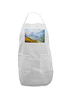 Colorado Fog Mountains Adult Apron-Bib Apron-TooLoud-White-One-Size-Davson Sales