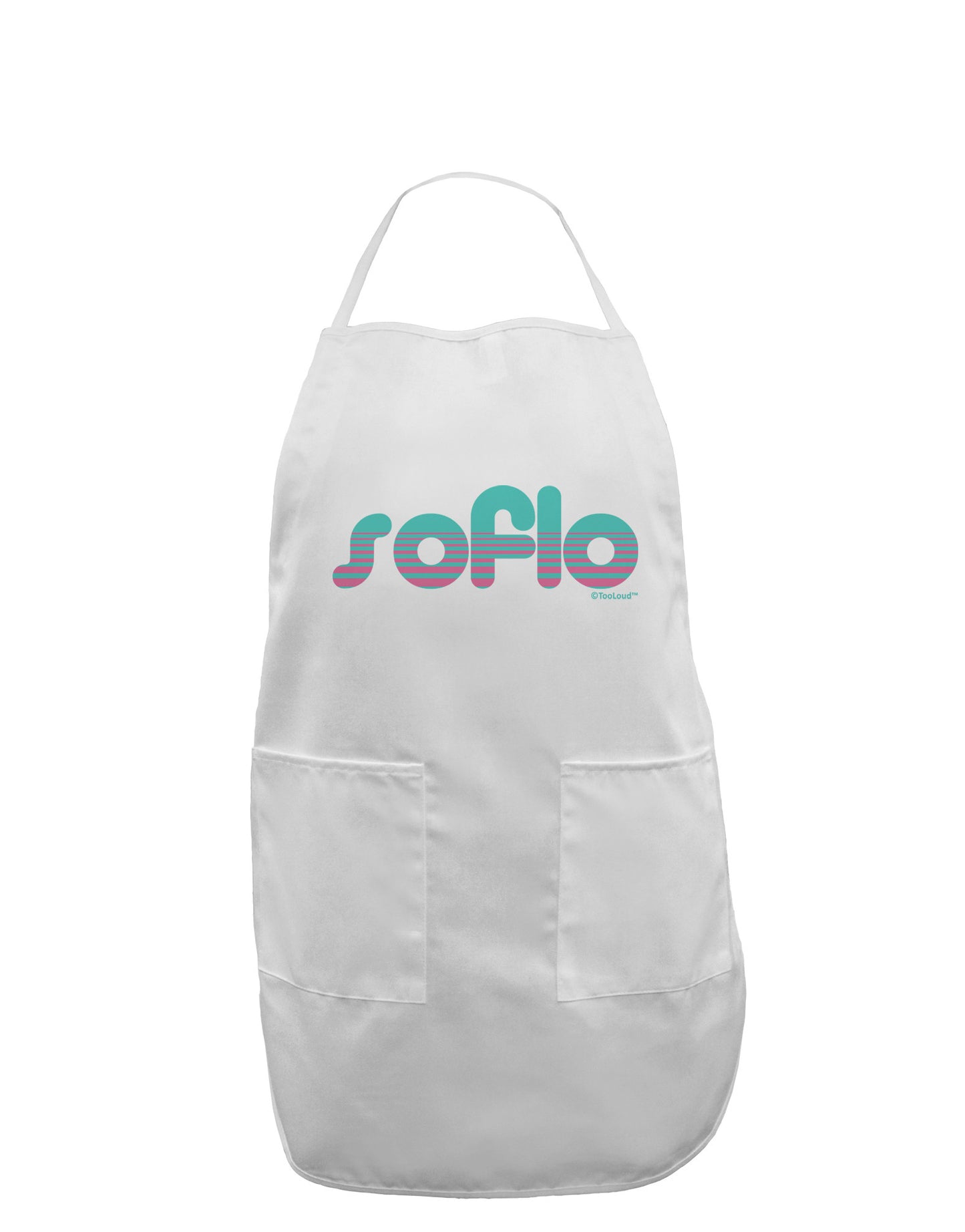 SoFlo - South Beach Style Design Adult Apron by TooLoud-Bib Apron-TooLoud-White-One-Size-Davson Sales