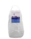 TooLoud Watercolor Lighthouse 2 Adult Apron-Bib Apron-TooLoud-White-One-Size-Davson Sales