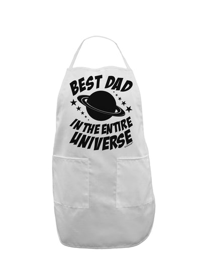 Best Dad in the Entire Universe Adult Apron-Bib Apron-TooLoud-White-One-Size-Davson Sales