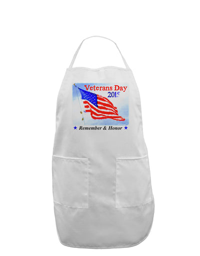 Veterans Day 2015 WaterColor Adult Apron-Bib Apron-TooLoud-White-One-Size-Davson Sales