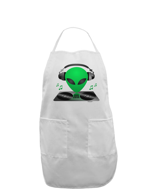 Alien DJ Adult Apron-Bib Apron-TooLoud-White-One-Size-Davson Sales