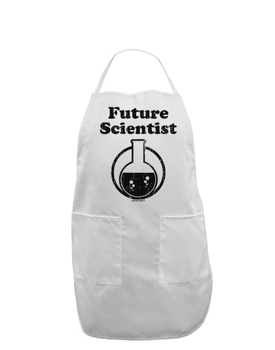 Future Scientist Distressed Adult Apron-Bib Apron-TooLoud-White-One-Size-Davson Sales