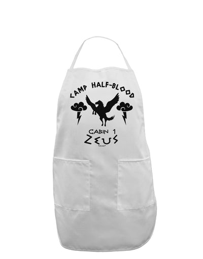 Camp Half Blood Cabin 1 Zeus Adult Apron by-Bib Apron-TooLoud-White-One-Size-Davson Sales