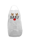 Matching Family Christmas Design - Reindeer - Baby Adult Apron by TooLoud-Bib Apron-TooLoud-White-One-Size-Davson Sales