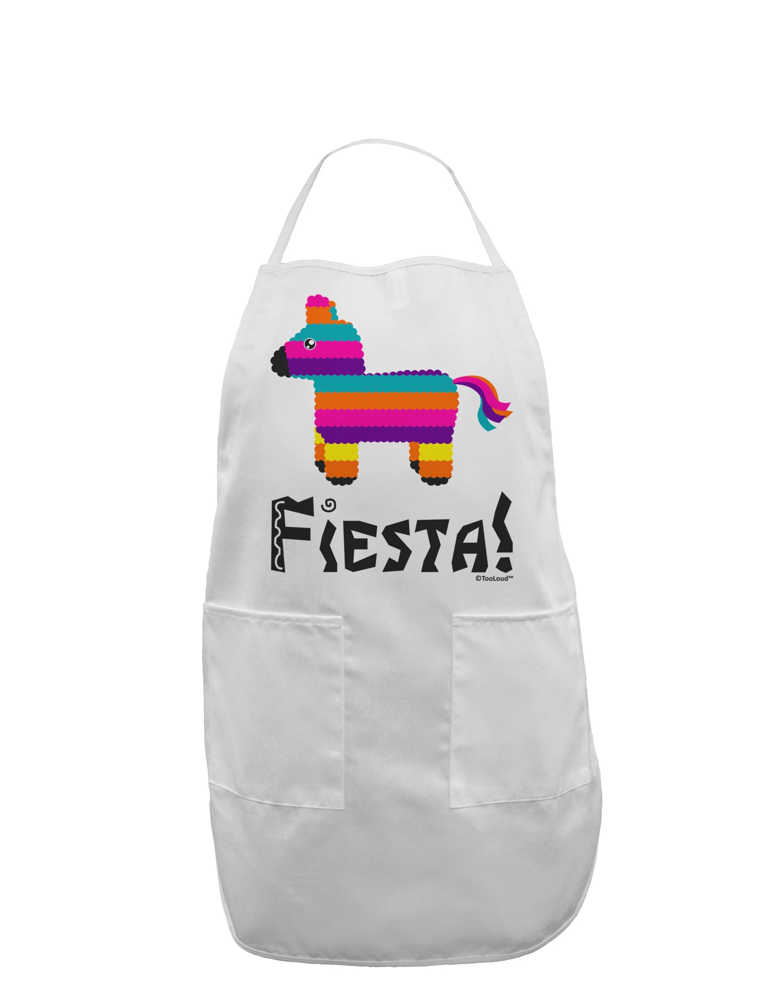 Colorful Pinata Design - Fiesta Adult Apron by TooLoud-Bib Apron-TooLoud-White-One-Size-Davson Sales