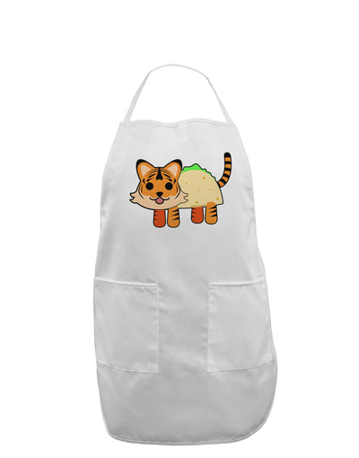 Cute Taco Tiger Adult Apron-Bib Apron-TooLoud-White-One-Size-Davson Sales