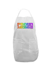 Proud American Rainbow Text Adult Apron by TooLoud