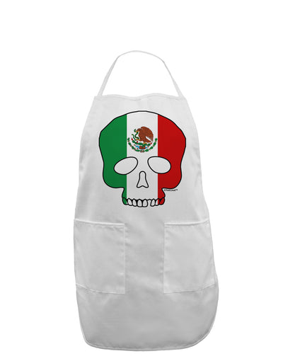 Skull Flag Mexico Adult Apron-Bib Apron-TooLoud-White-One-Size-Davson Sales