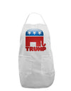 Trump Bubble Symbol Adult Apron-Bib Apron-TooLoud-White-One-Size-Davson Sales