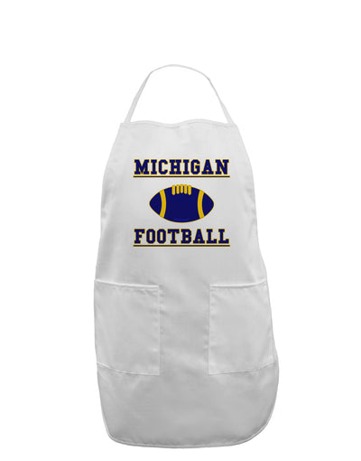 Michigan Football Adult Apron by TooLoud-Bib Apron-TooLoud-White-One-Size-Davson Sales