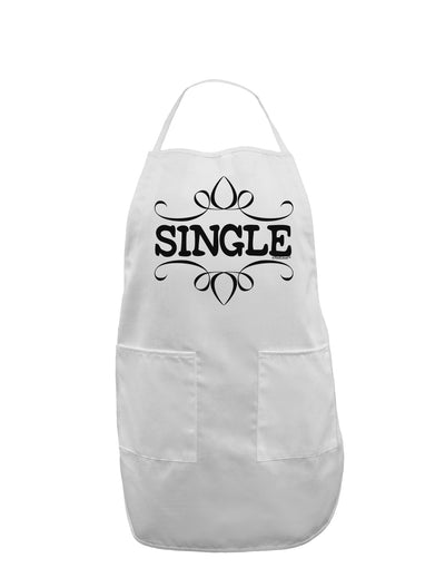 Single Adult Apron by-Bib Apron-TooLoud-White-One-Size-Davson Sales