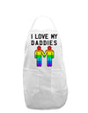 I Love My Daddies LGBT Adult Apron-Bib Apron-TooLoud-White-One-Size-Davson Sales