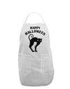 Happy Halloween Cute Black Cat Halloween Adult Apron-Bib Apron-TooLoud-White-One-Size-Davson Sales