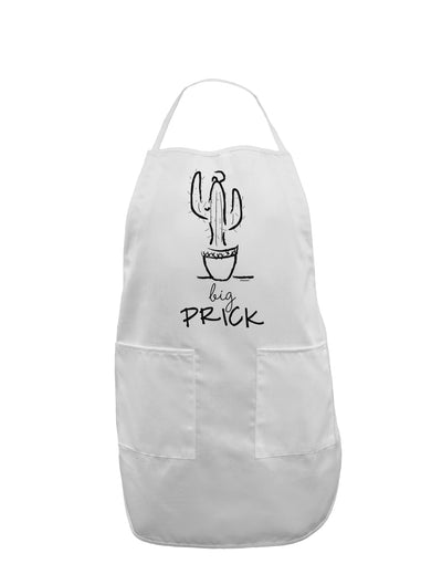 TooLoud Big Prick Adult Apron-Bib Apron-TooLoud-White-One-Size-Davson Sales