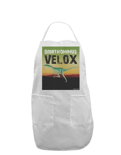 Ornithomimus Velox - With Name Adult Apron by TooLoud-Bib Apron-TooLoud-White-One-Size-Davson Sales