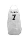 Reindeer Jersey - Prancer 7 Adult Apron-Bib Apron-TooLoud-White-One-Size-Davson Sales