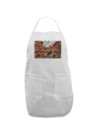 Colorado Painted Rocks Watercolor Adult Apron-Bib Apron-TooLoud-White-One-Size-Davson Sales