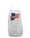 American Roots Design - American Flag Adult Apron by TooLoud-Bib Apron-TooLoud-White-One-Size-Davson Sales