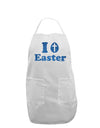 I Egg Cross Easter - Blue Glitter Adult Apron by TooLoud-Bib Apron-TooLoud-White-One-Size-Davson Sales