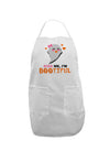 Kiss Me BOOtiful Ghost Orange Adult Apron-Bib Apron-TooLoud-White-One-Size-Davson Sales