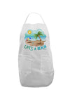 Fun Summer Beach Scene - Life's a Beach Adult Apron by TooLoud-Bib Apron-TooLoud-White-One-Size-Davson Sales