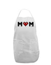 Mom Pixel Heart Adult Apron-Bib Apron-TooLoud-White-One-Size-Davson Sales