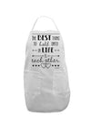 The Best Thing to Hold Onto in Life is Each Other - Distressed Adult Apron-Bib Apron-TooLoud-White-One-Size-Davson Sales