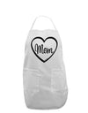 Mom Heart Design Adult Apron by TooLoud-Bib Apron-TooLoud-White-One-Size-Davson Sales