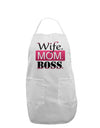 TooLoud Wife Mom Boss Adult Apron-Bib Apron-TooLoud-White-One-Size-Davson Sales