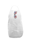 Silver American Flag Aviator Sunglasses Adult Apron-Bib Apron-TooLoud-White-One-Size-Davson Sales