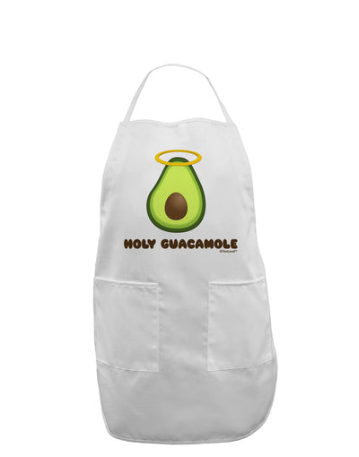 Holy Guacamole Design Adult Apron by TooLoud-Bib Apron-TooLoud-White-One-Size-Davson Sales