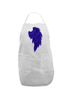 Single Right Dark Angel Wing Design - Couples Adult Apron-Bib Apron-TooLoud-White-One-Size-Davson Sales