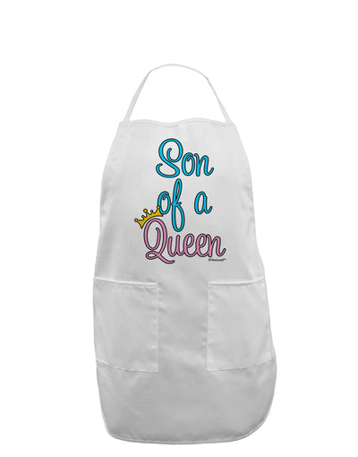 Son of a Queen - Matching Mom and Son Design Adult Apron by TooLoud-Bib Apron-TooLoud-White-One-Size-Davson Sales