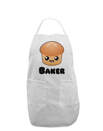 Baker Cute Roll Adult Apron-Bib Apron-TooLoud-White-One-Size-Davson Sales