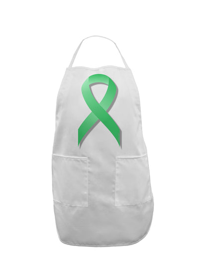 Celiac Disease Awareness Ribbon - Light Green Adult Apron-Bib Apron-TooLoud-White-One-Size-Davson Sales