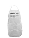 Error 404 Costume Distressed Adult Apron-Bib Apron-TooLoud-White-One-Size-Davson Sales