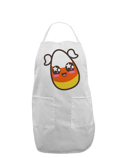 Cute Girl Child Candy Corn Family Halloween Adult Apron-Bib Apron-TooLoud-White-One-Size-Davson Sales