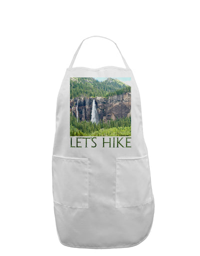 Beautiful Cliffs - Lets Hike Adult Apron by-Bib Apron-TooLoud-White-One-Size-Davson Sales